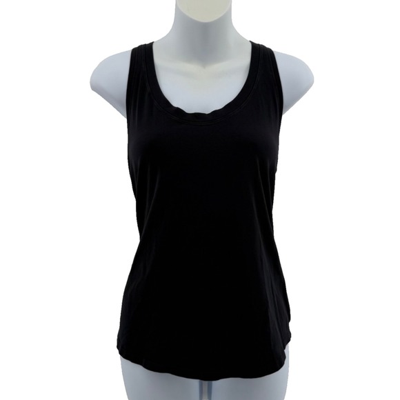 lululemon athletica Tops - Lululemon Black Racerback Tank Top Women's Size 6 Athletic Yoga Workout